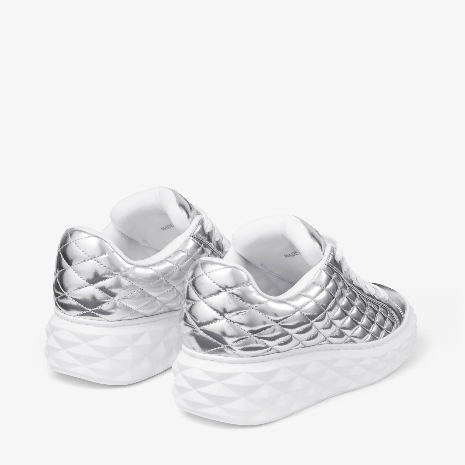 ダイヤモンド マキシ / F |シルバー ダイヤモンド キルティング ナッパ