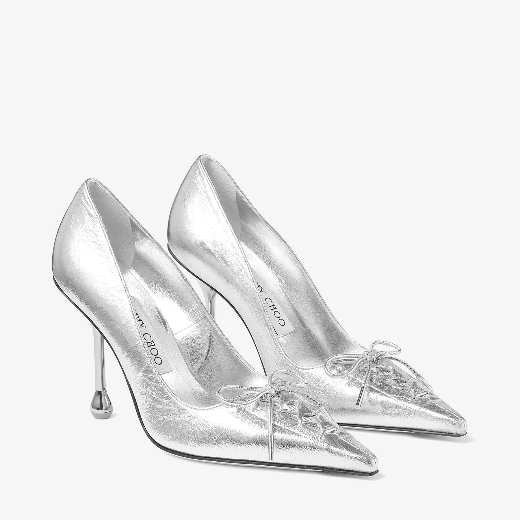 スカーレット 95 | シルバー ヴィンテージメタリックレザー・パンプス
