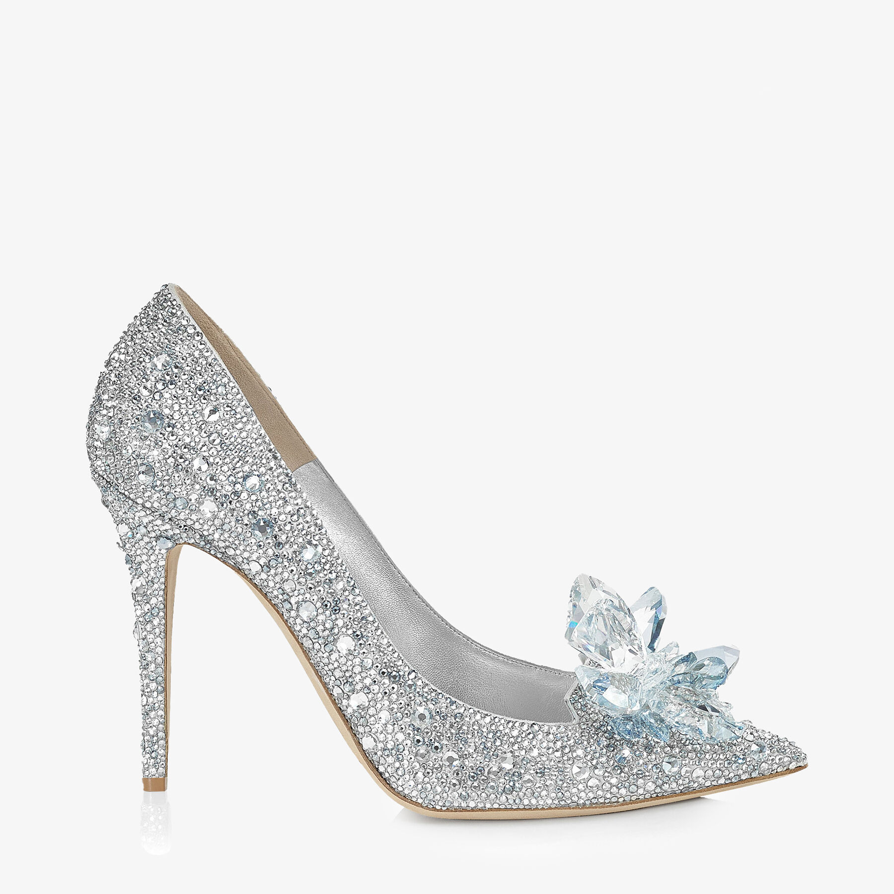 Crystal Covered Pointy Toe Pump | AVRIL | JIMMY CHOO