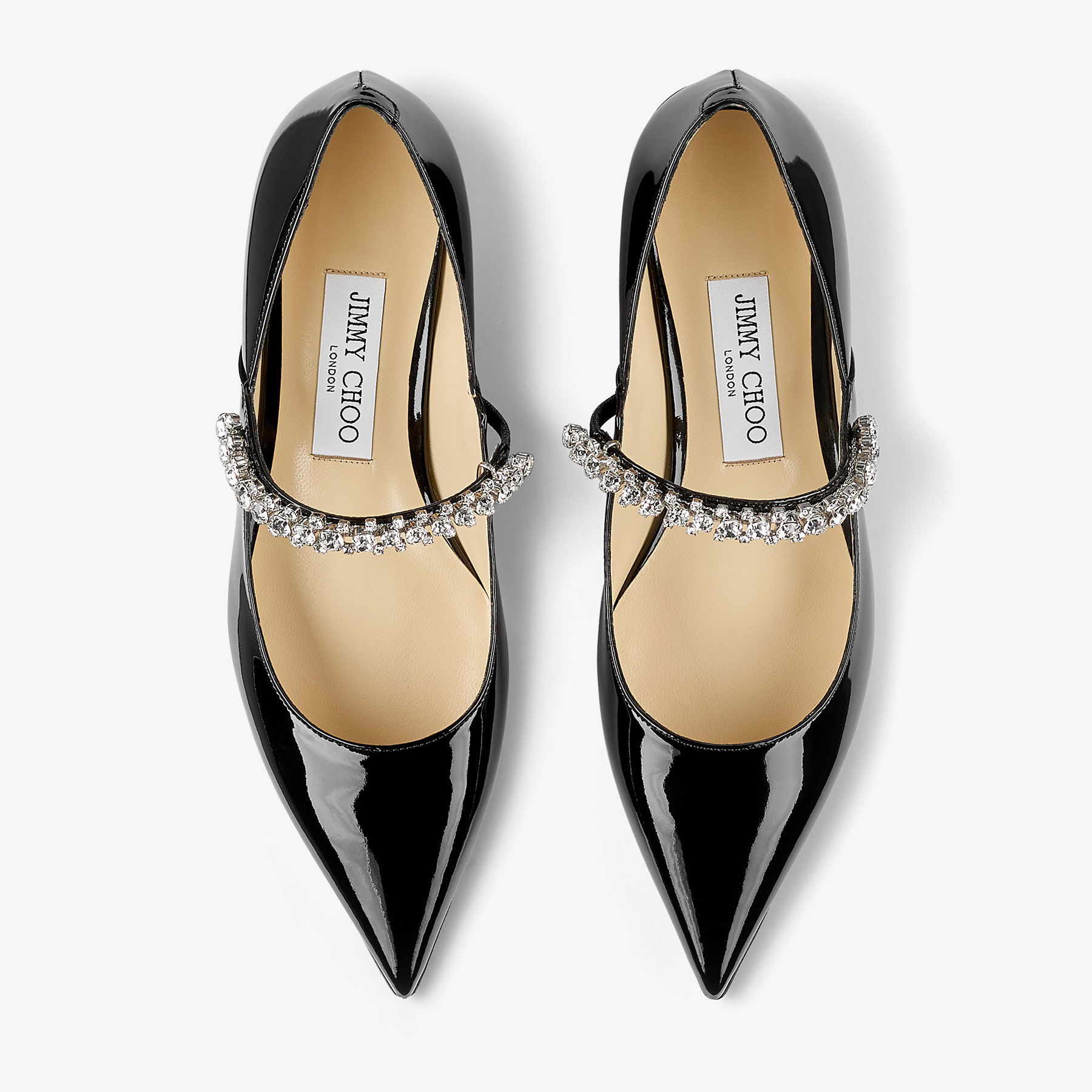Bing Pump Flat|Black Patent Leather Flats| JIMMY CHOO