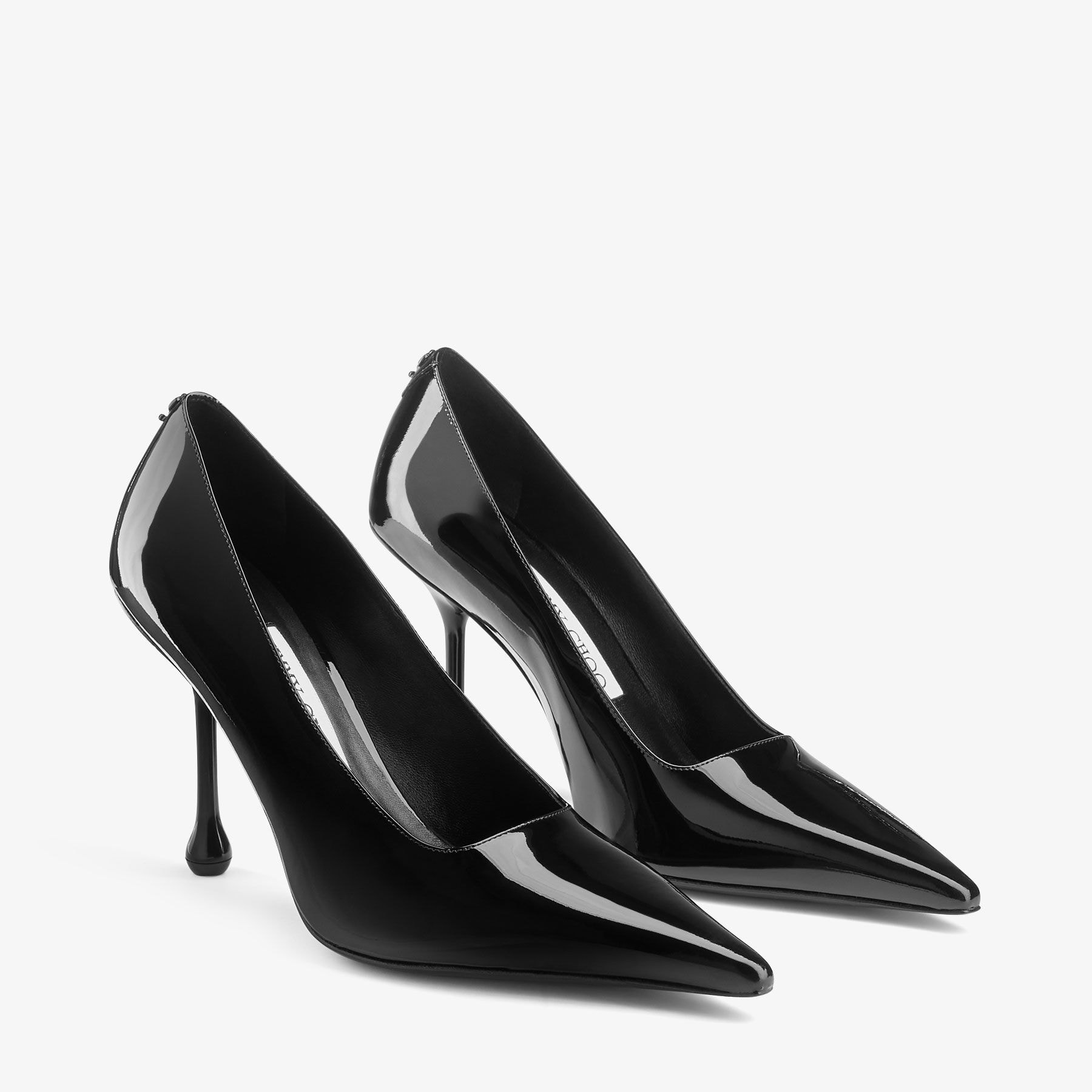 IXIA 95 | Black Patent Leather Pumps | New Collection | JIMMY CHOO