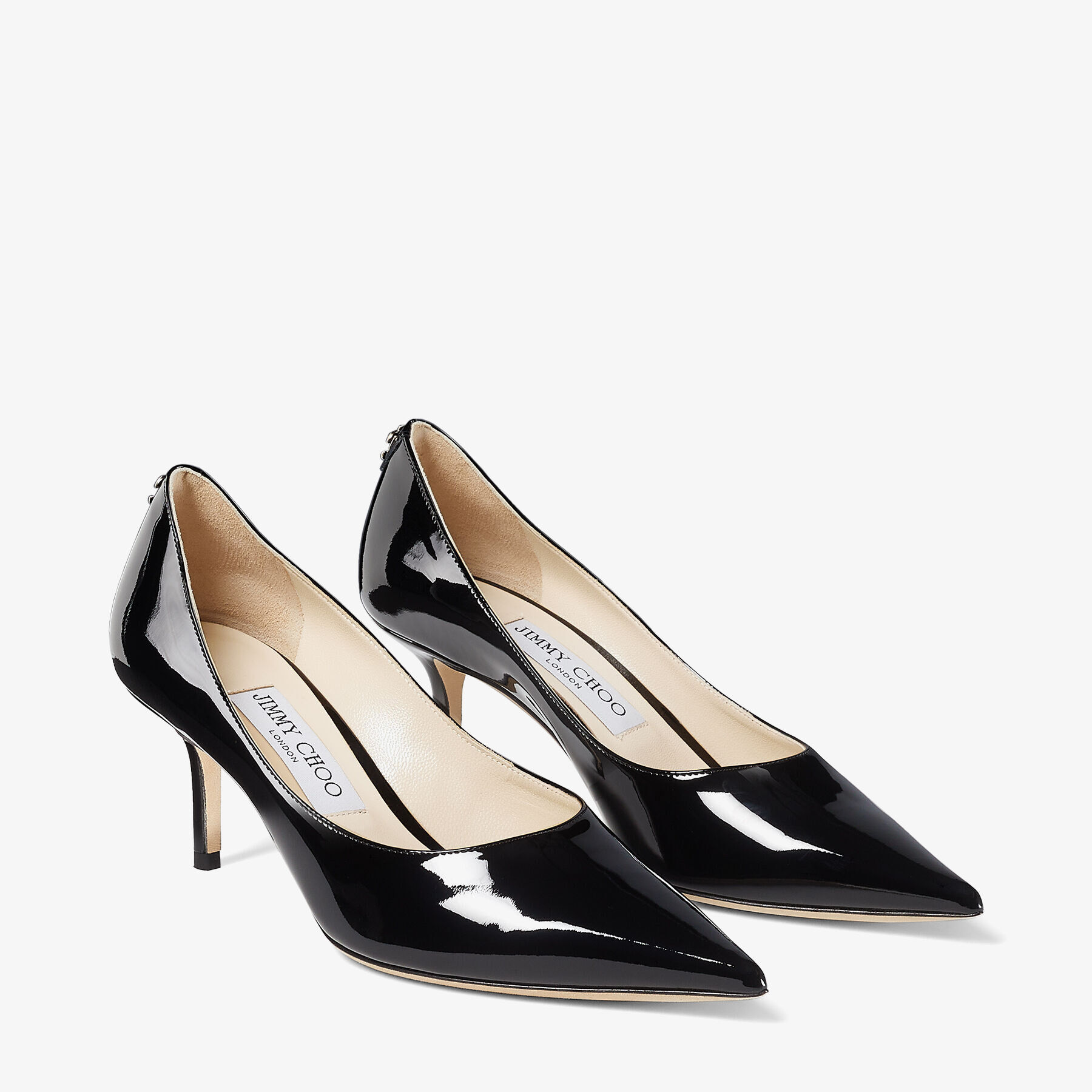 Black Patent Leather Pumps with JC Emblem | LOVE 65 | 24:7 ICONS
