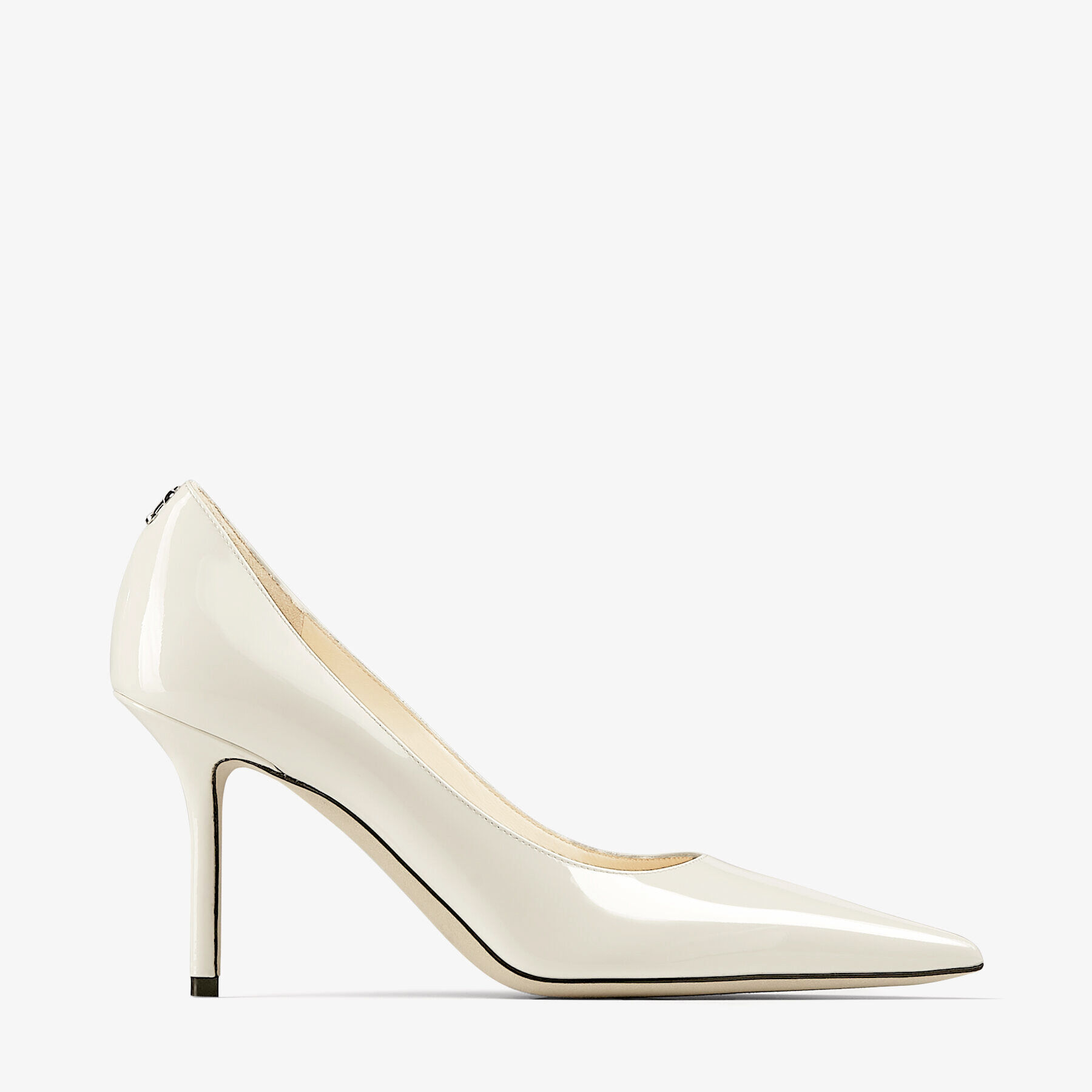 Latte Patent Leather Pumps with JC Emblem | LOVE 85 | 24:7 Icons