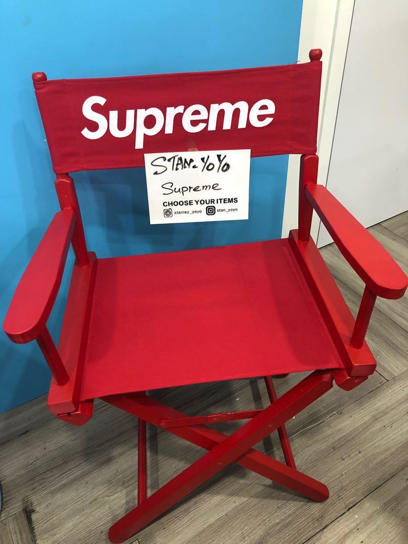 19ss シュプリーム SUPREME ディレクターズチェア ロゴ 折り畳み