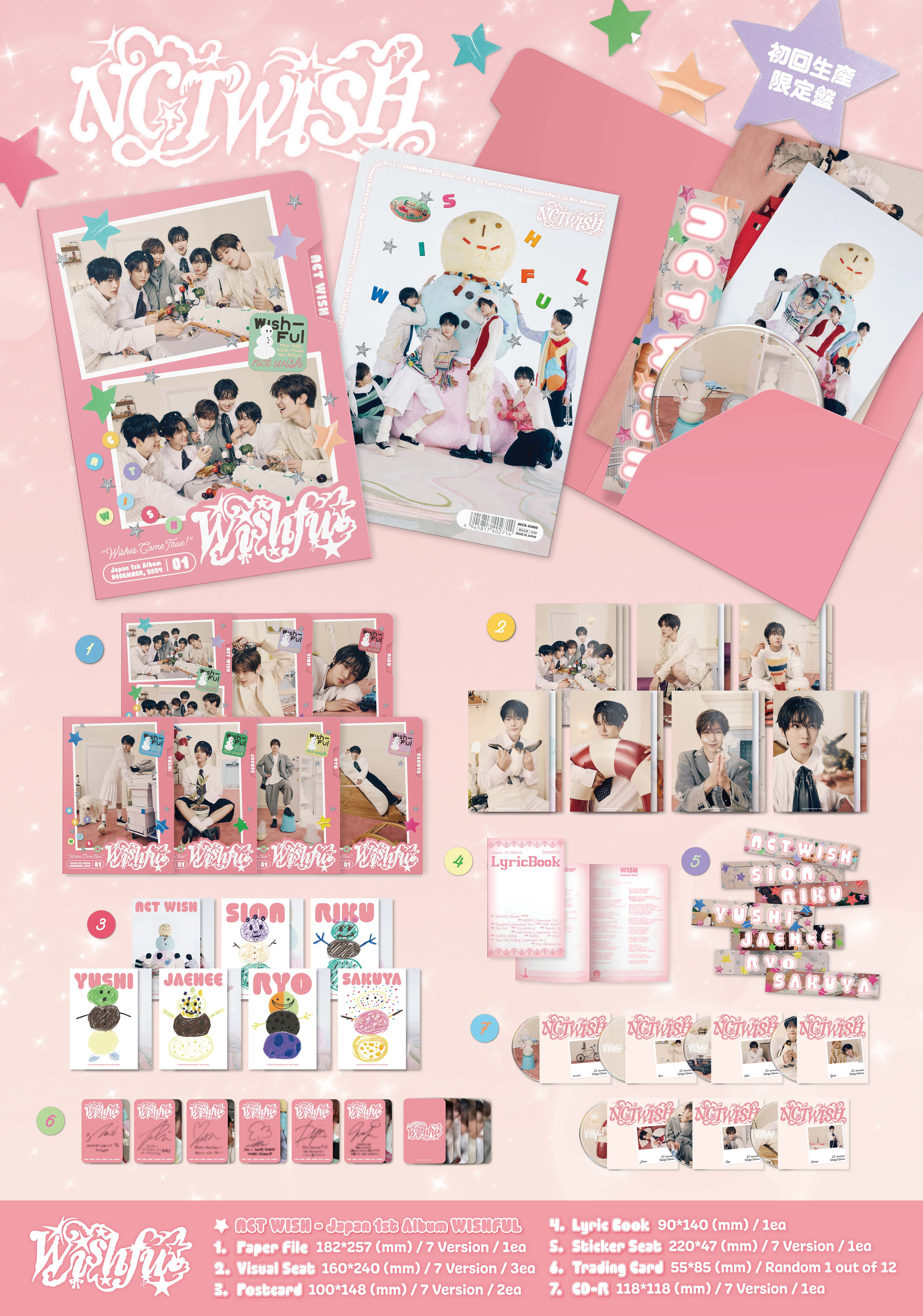 jp.ktown4u.com : NCT WISH - 正規アルバム1集 [WISHFUL] (Japanese