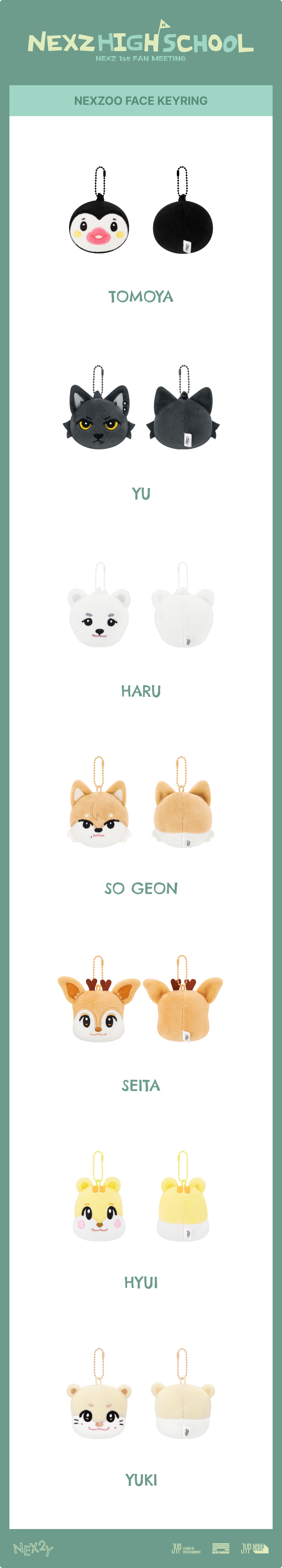 jp.ktown4u.com : NEXZ - [NEXZ HIGH SCHOOL] NEXZOO FACE KEYRING