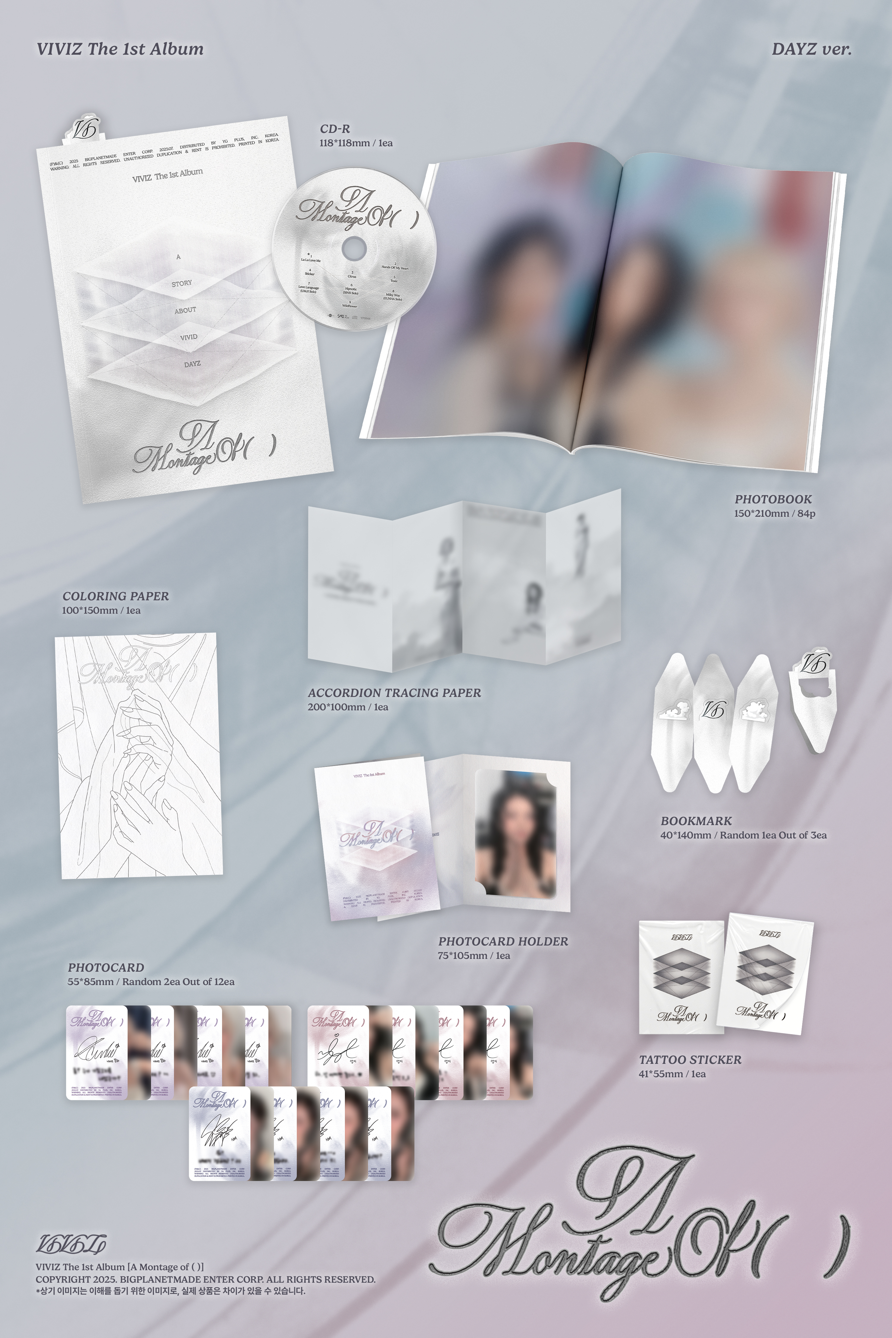 jp.ktown4u.com : VIVIZ - 正規アルバム1集 'A Montage of ( )' (DAYZ