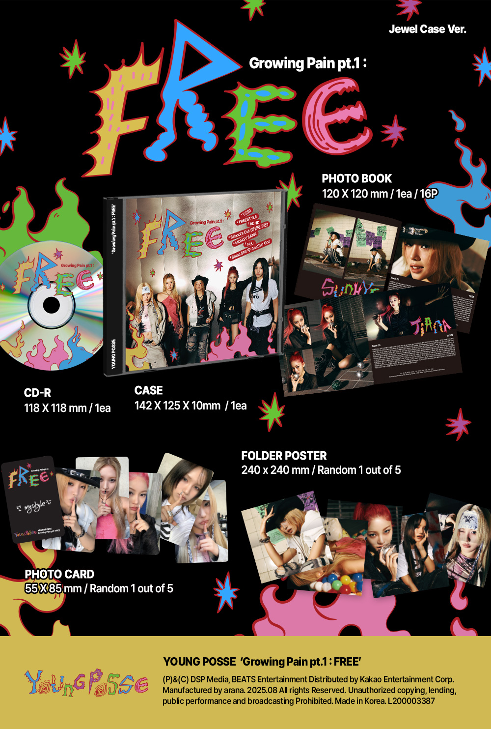 jp.ktown4u.com : YOUNG POSSE - EP アルバム4集 [Growing Pain pt.1