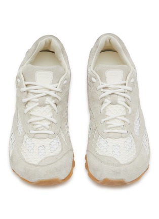 BOTTEGA VENETA | Orbit Technical Fishnet Suede Women's Sneakers