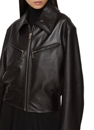 LEMAIRE | Boxy Zipped Leather Blouson | Women | Lane Crawford