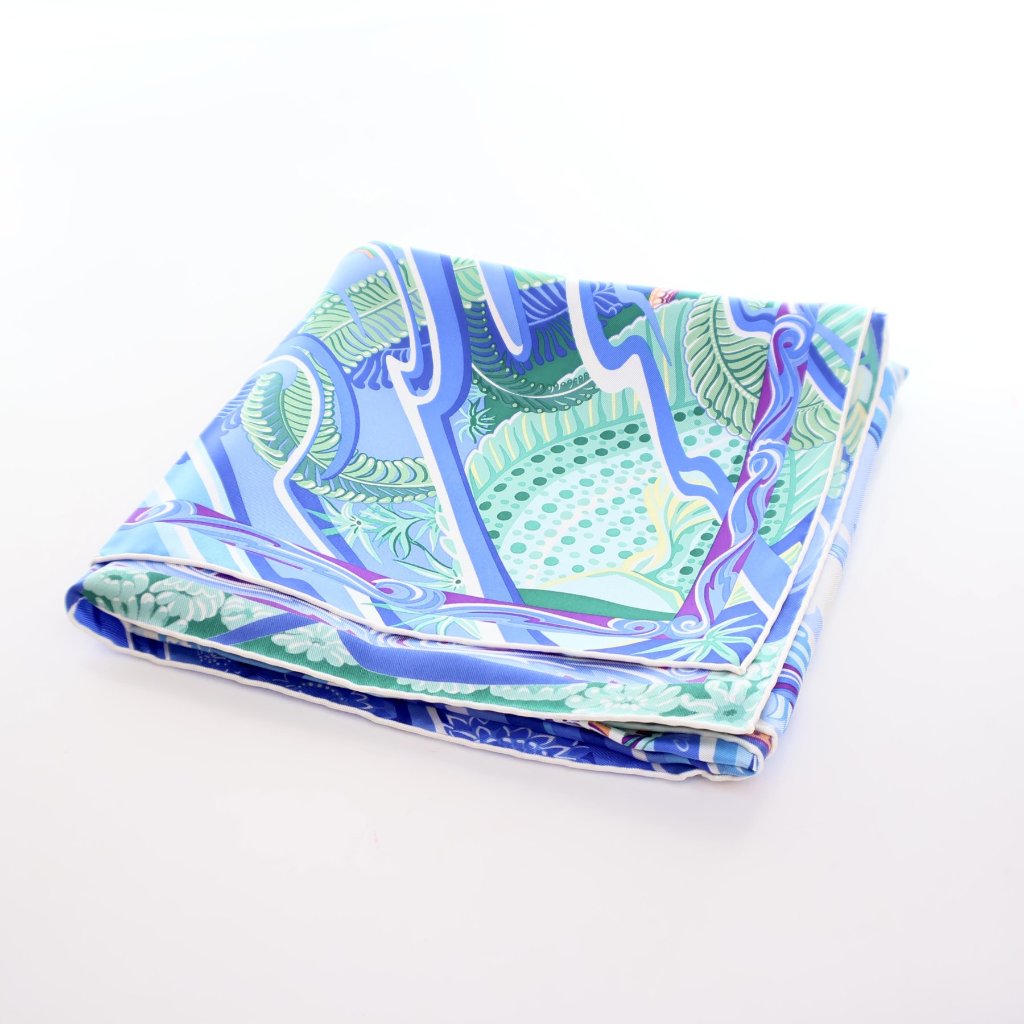 Hermes La Mer Au Ciel Silk Scarf 90 - Luxe Du Jour