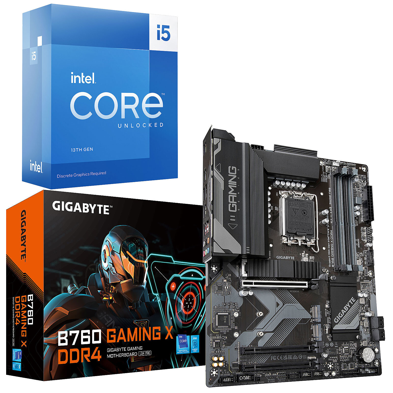 Kit Upgrade PC Intel Core i5-13600KF Gigabyte B760 GAMING X DDR4