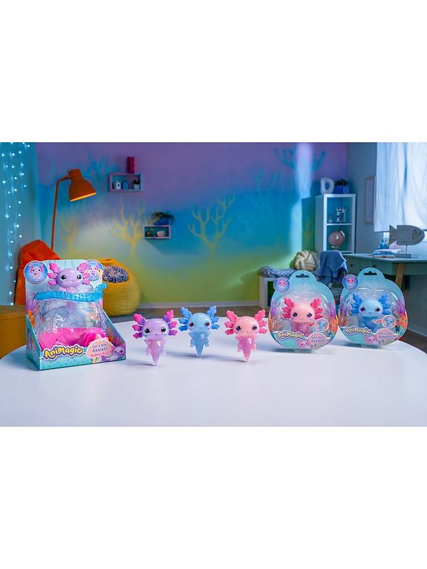 AniMagic Lets Glo Axolotl Bubble Reef Aquarium | Littlewoods