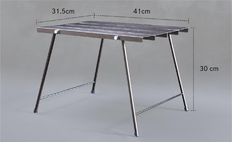重量550gなのに50kgを支えられる！折り畳み式アウトドアテーブル