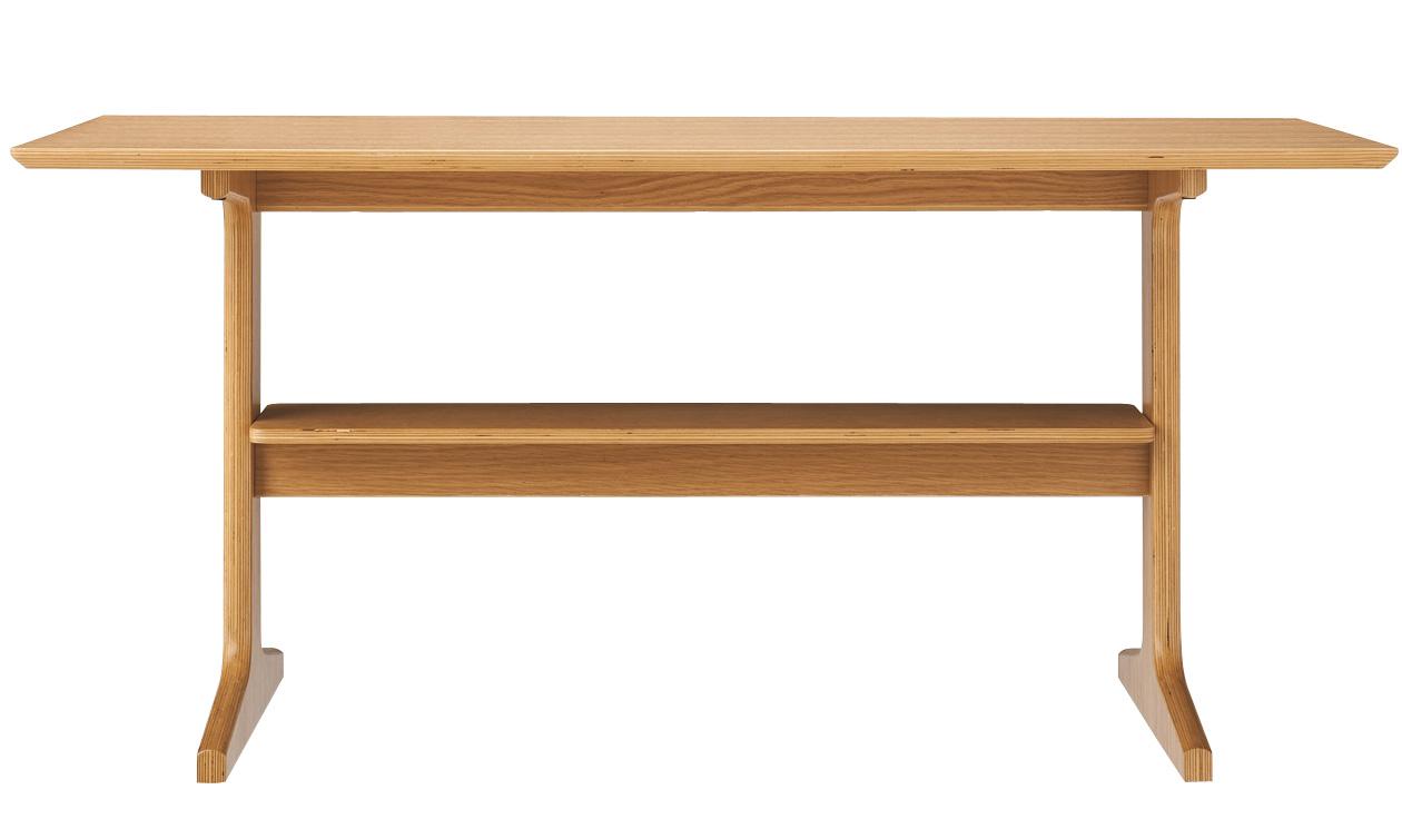 無印の「リビングでもダイニングでもつかえるテーブル」でスペースを