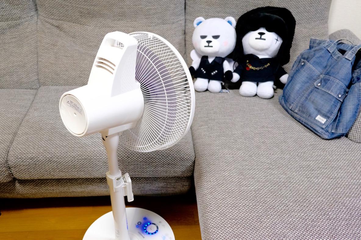 シャープのプラズマクラスター扇風機が大活躍！ 衣類の消臭もでき