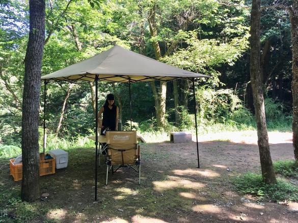 コールマンの「TCバイザーシェード」で、ほどよい開放感とプライベート