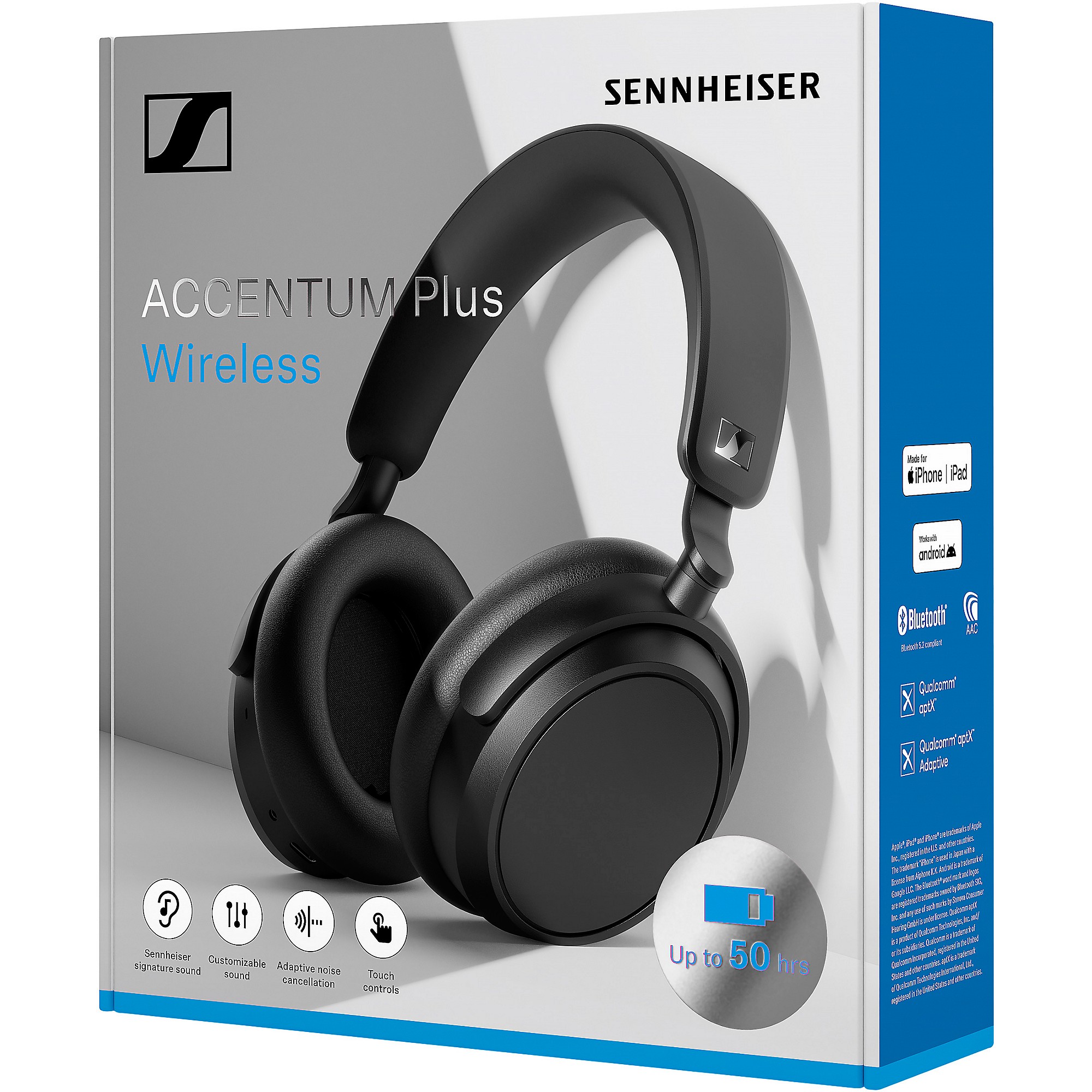 Sennheiser Accentum Plus Wireless Black | Music & Arts