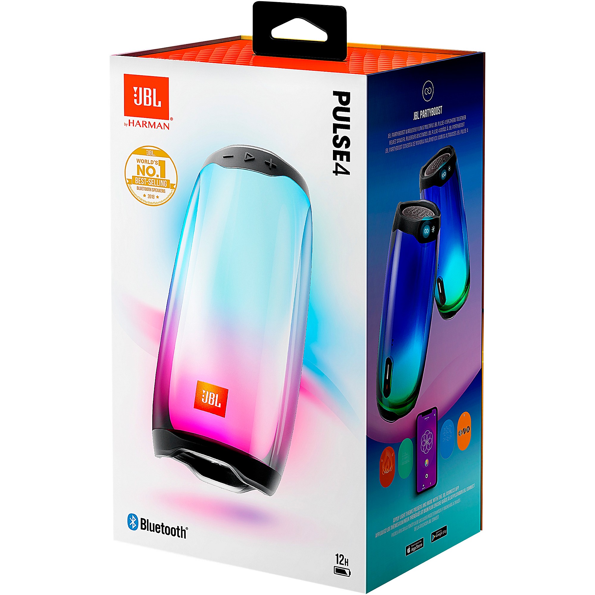 JBL Pulse 4 Waterproof Portable Bluetooth Speaker With Built-in