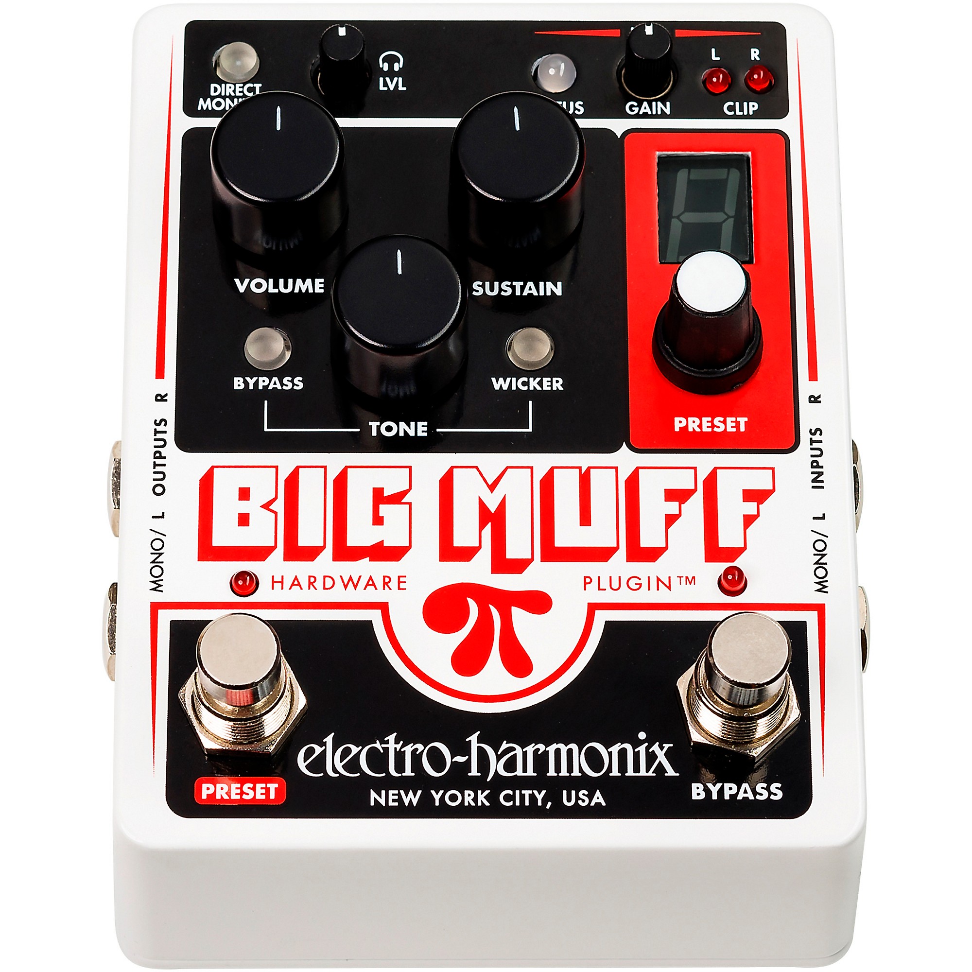 Electro-Harmonix Big Muff Pi Hardware Plug-in Harmonic Distortion