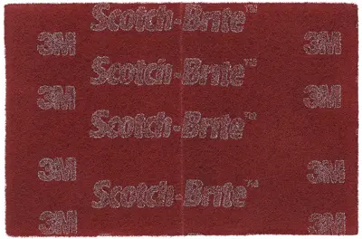 Scotch-Brite™ Hand Pad 7447 Pro PO-HP A/O Very Fine Maroon 6 in x