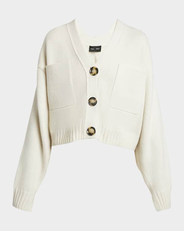 Proenza Schouler Alpaca Button-Front Cardigan | Neiman Marcus