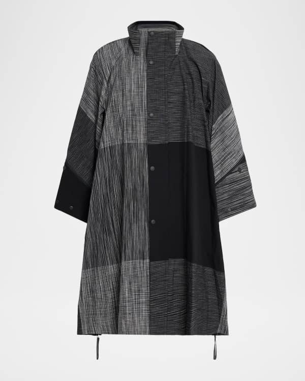 Homme Plisse Issey Miyake Men's Pleated Edge Coat | Neiman Marcus