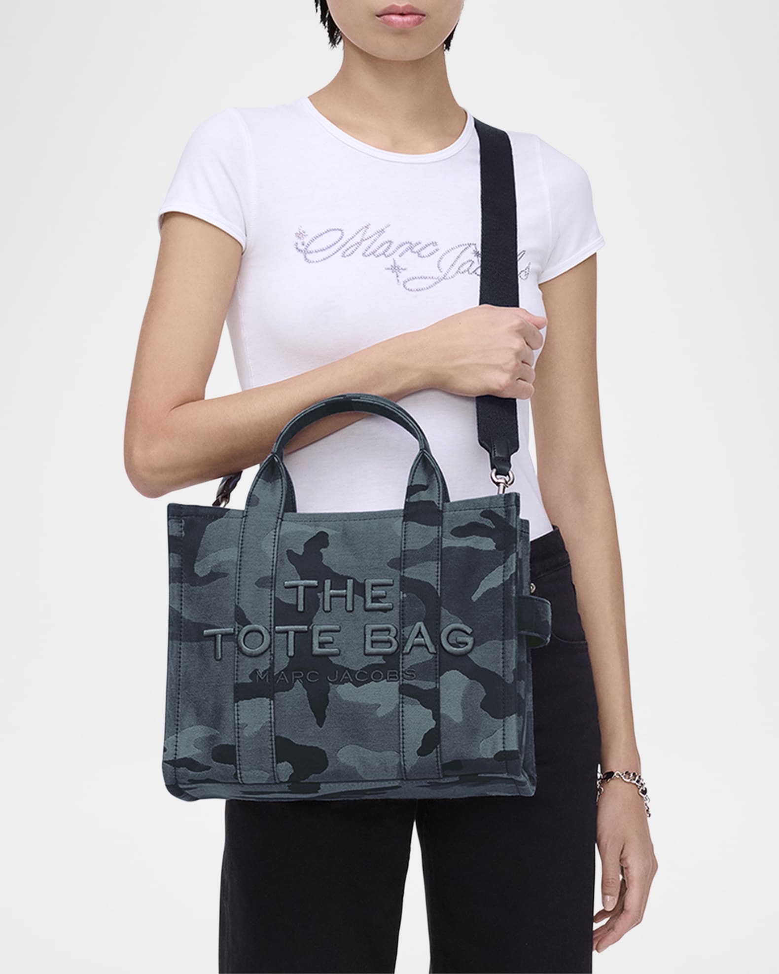 Marc Jacobs The Camo Jacquard Medium Tote Bag | Neiman Marcus