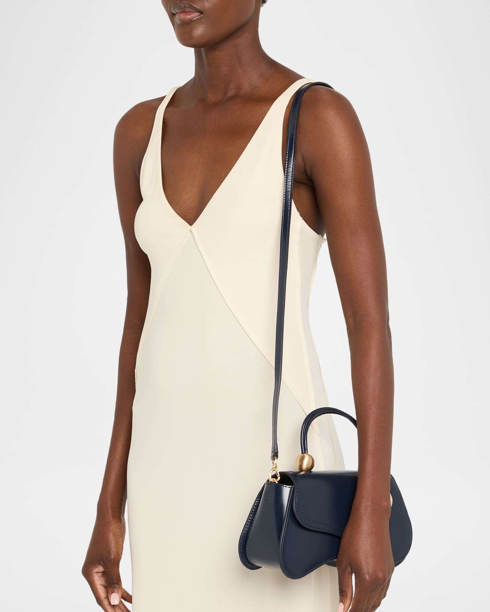 Cult Gaia Kazia Leather Crossbody Bag | Neiman Marcus