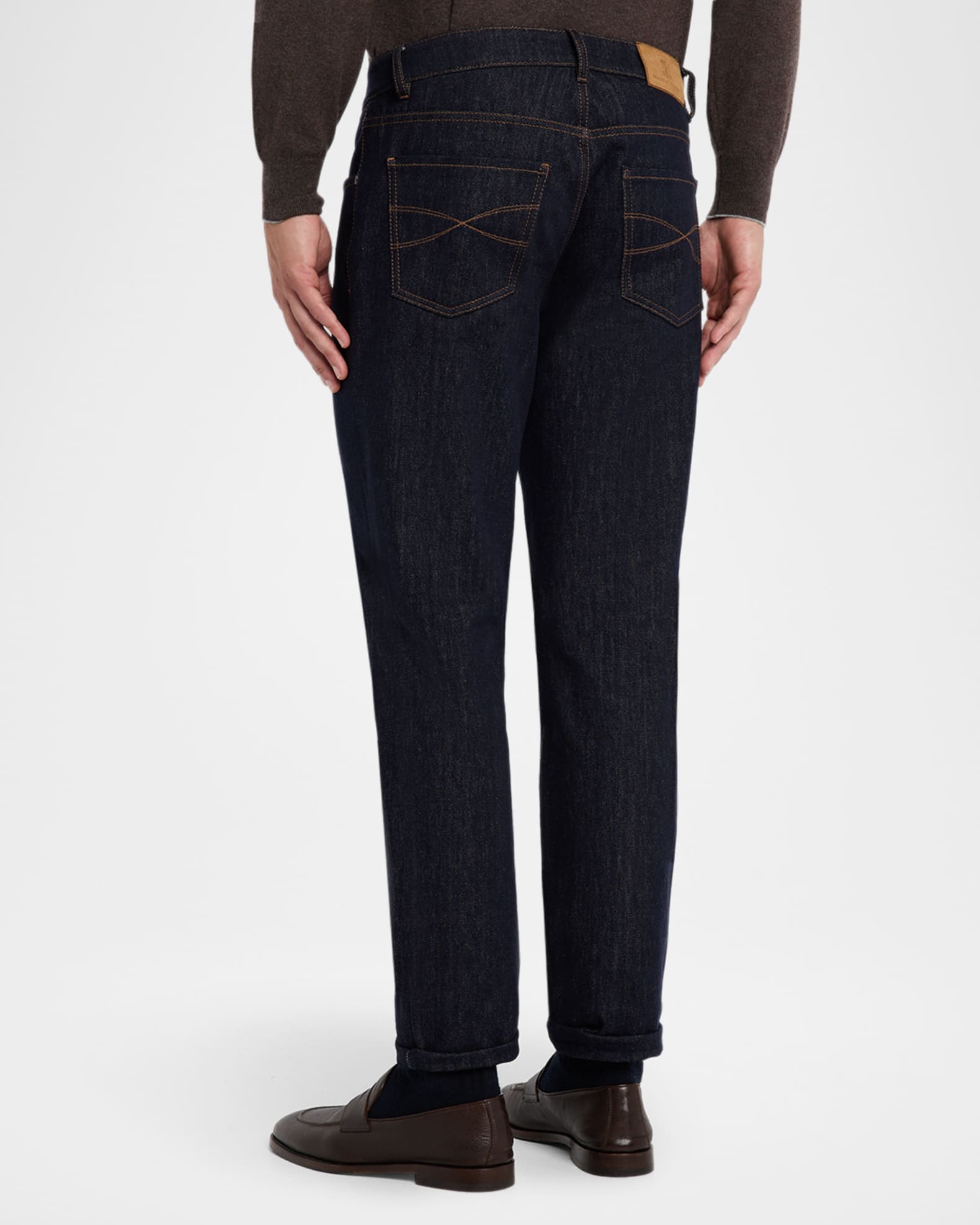Brunello Cucinelli Men's Italian Selvedge Denim Five-Pocket Pants