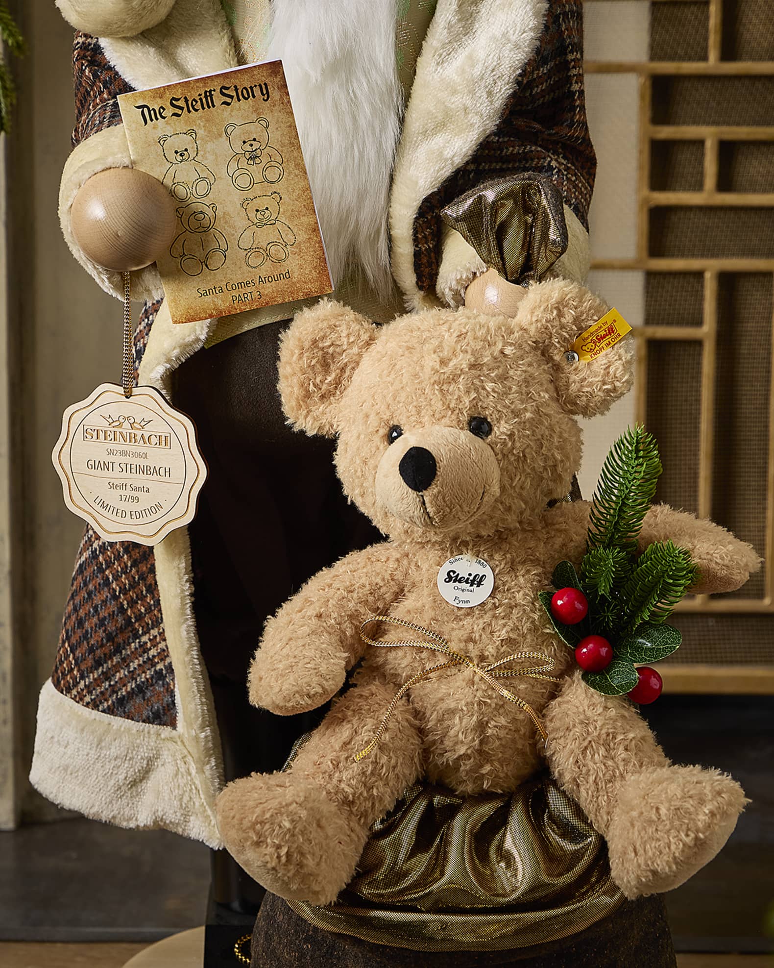 Steinbach x Steiff Giant Steiff Santa Nutcracker | Neiman Marcus