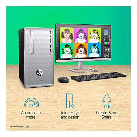 HP Pavilion 590 p0050 Desktop PC 8th Gen Intel Core i5 8GB