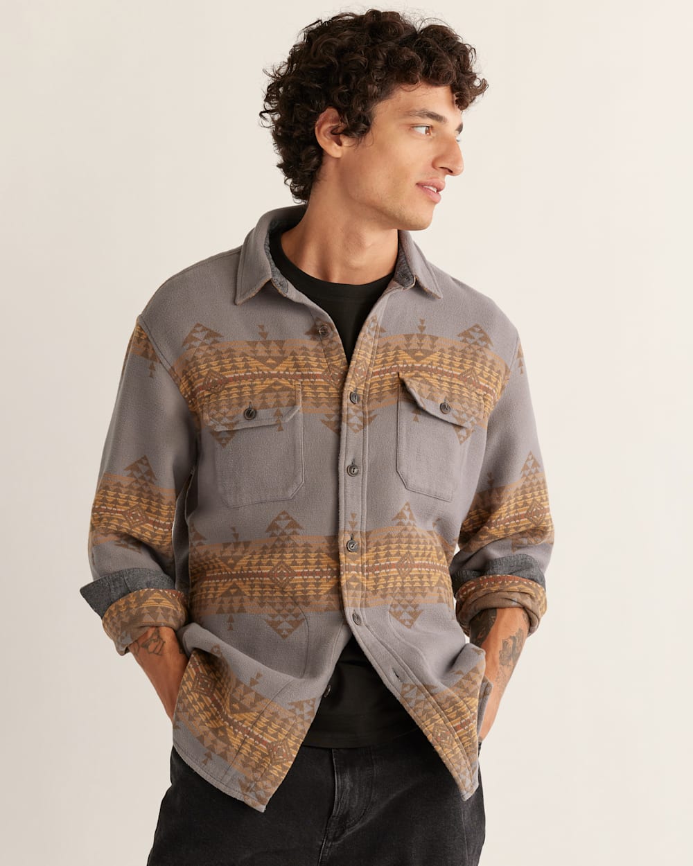Shop Men's DoubleSoft Driftwood Beach Shirt | Pendleton