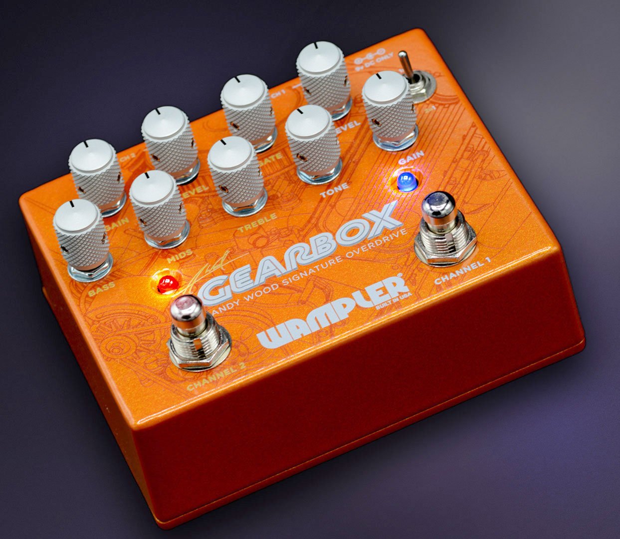 Wampler Andy Wood Gearbox Overdrive Guitar Pedal - 763815132983