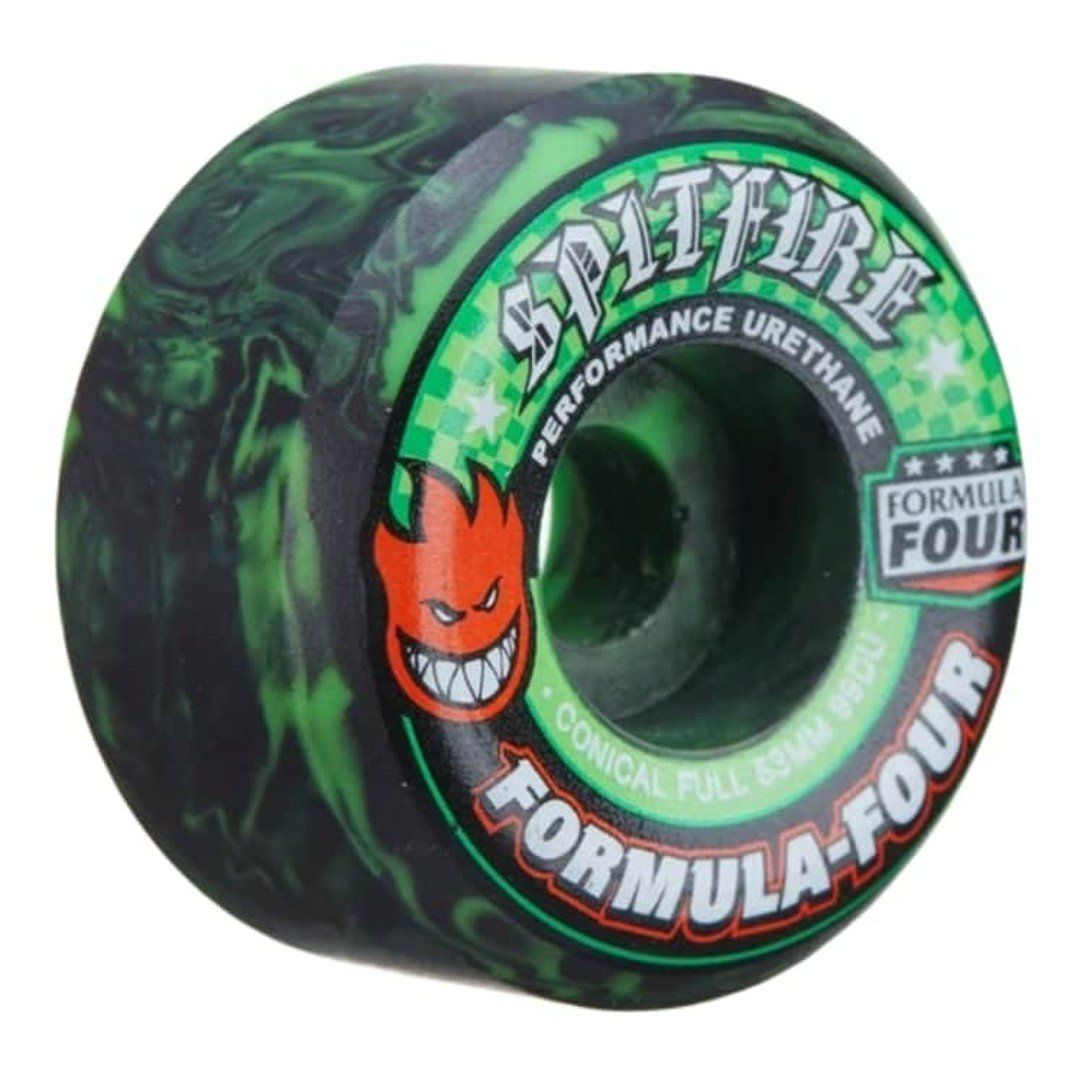 Spitfire Formula Four Conical Full 53mm 99a - Green Swirl