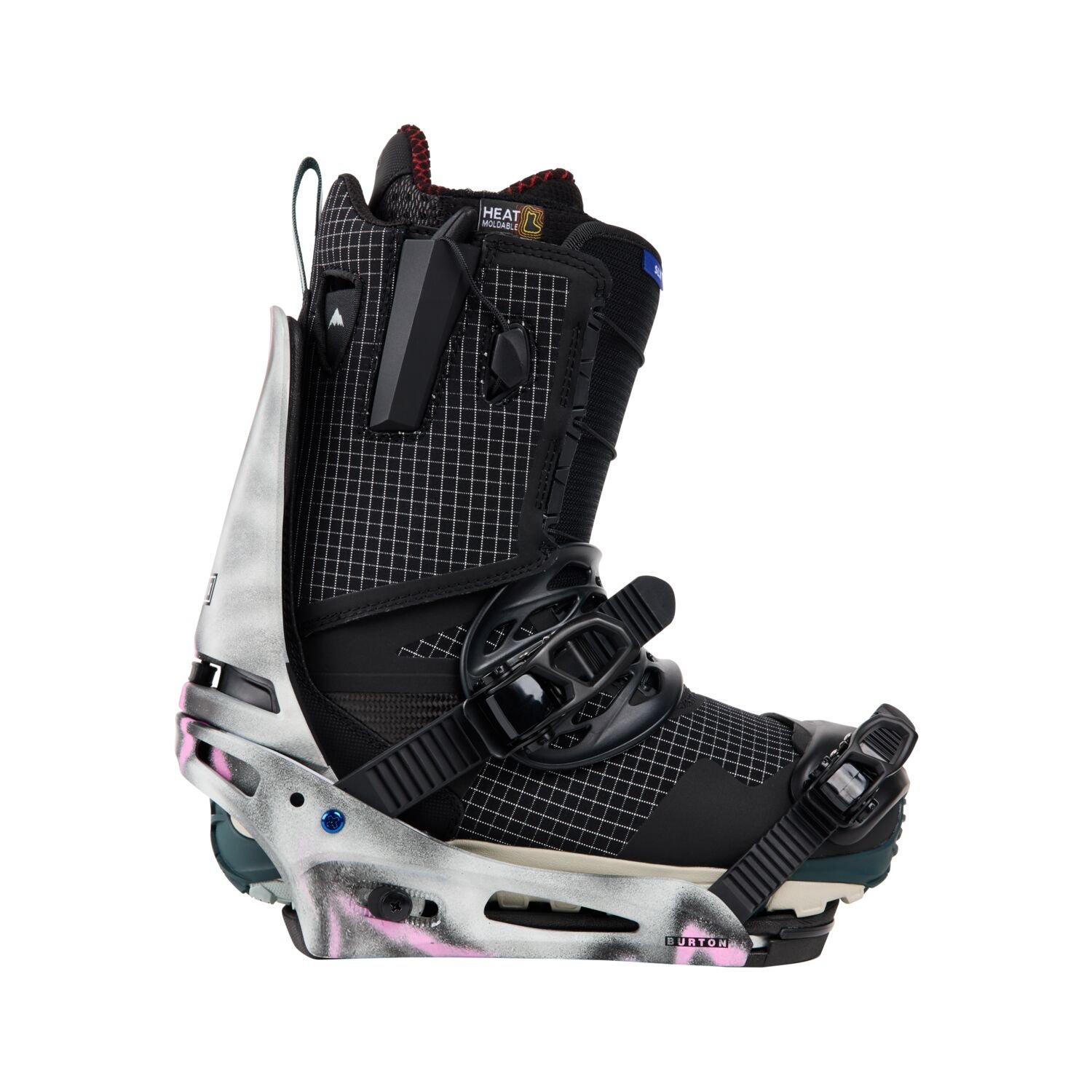 Burton Men's Cartel X Re:Flex Binding 2025 - Gray/Pink