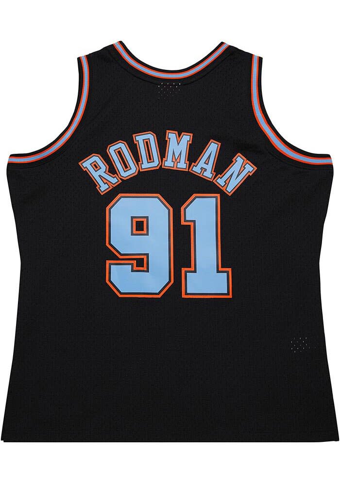 Dennis Rodman Chicago Bulls Mitchell and Ness BLACK Swingman