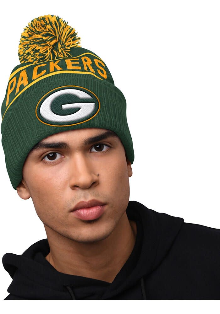Green Bay Packers Starter GREEN 1997 Blizzard Pom Knit Hat - 9435925