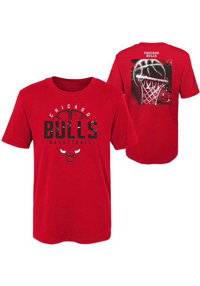Chicago Bulls Boys Red Street Ball Short Sleeve T-Shirt - 133409908