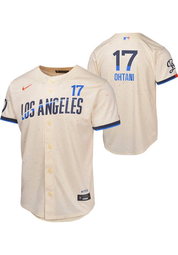 Los Angeles Dodgers Shohei Ohtani Youth CREAM City Connect Limited