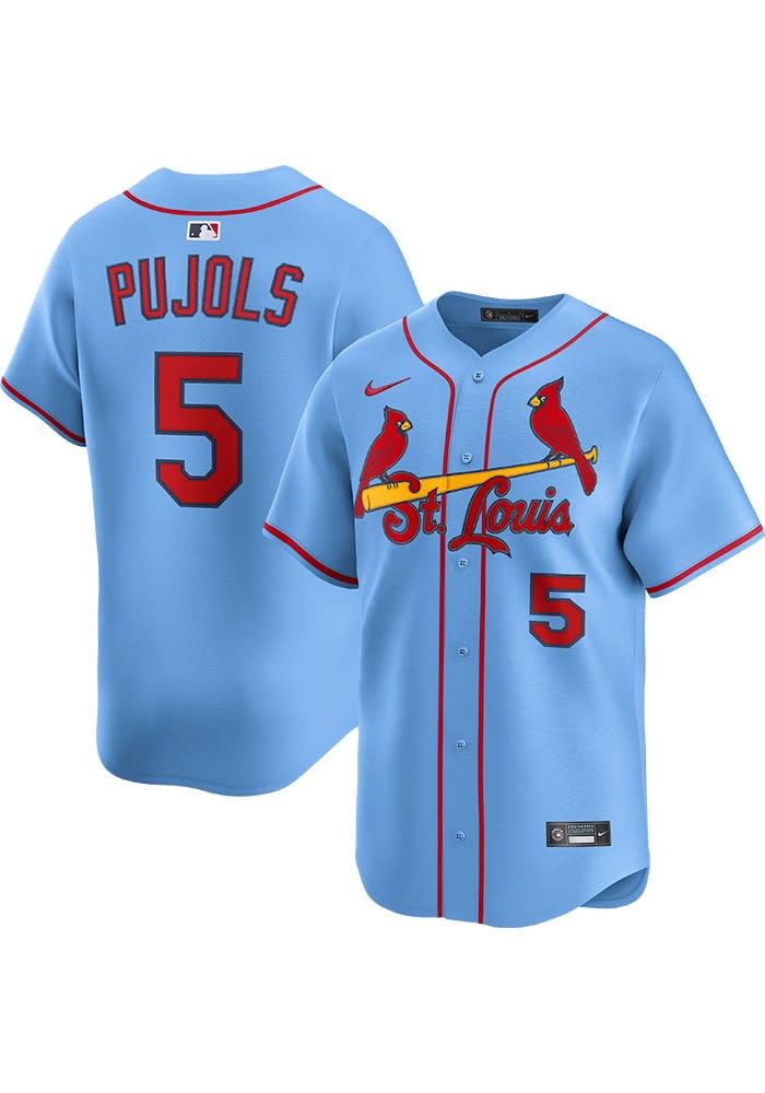 Albert Pujols St Louis Cardinals Mens LIGHT BLUE Alt Limited