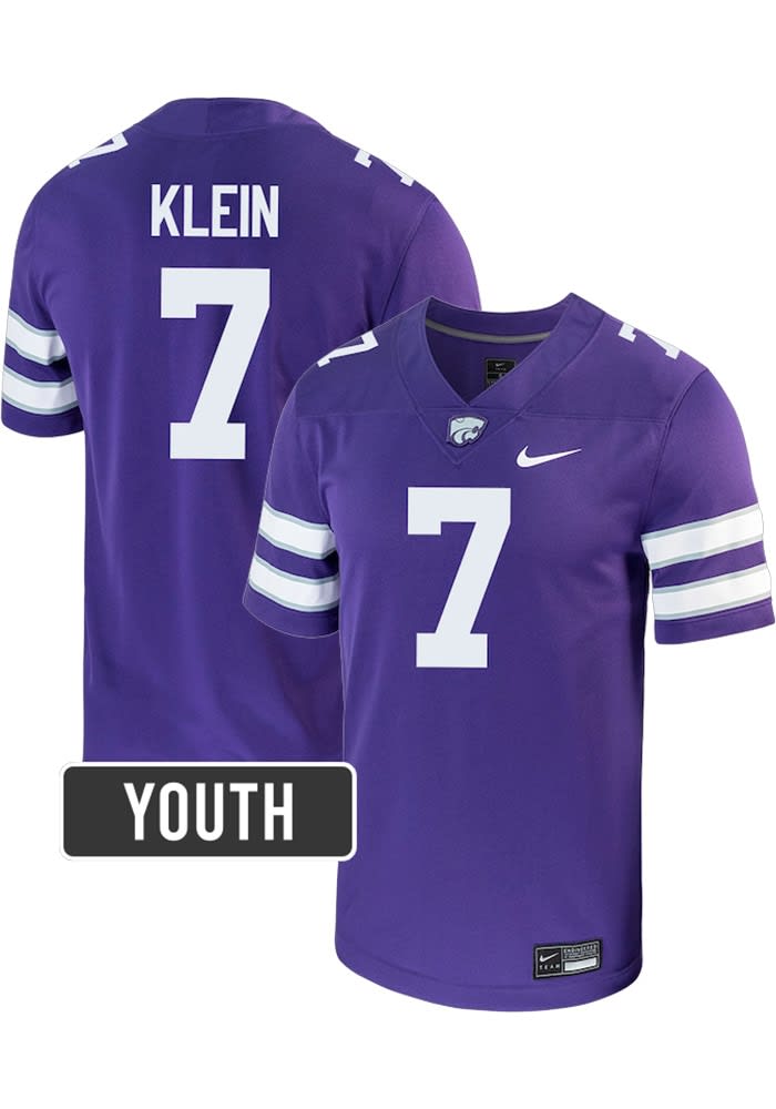 Collin Klein Youth PURPLE K-State Wildcats Name And Number