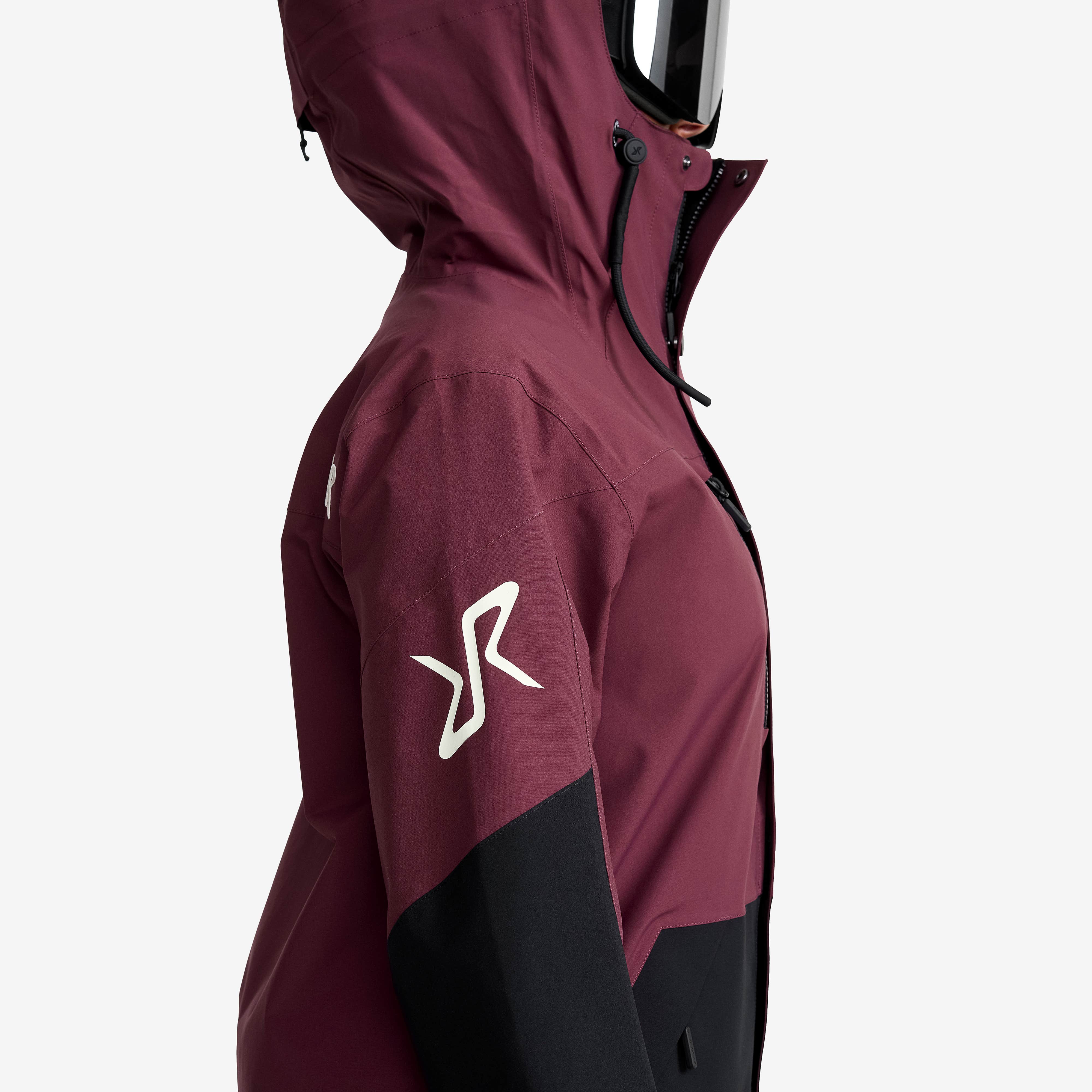 AccXel 2L Ski Jacket Women Mauve Wine/Black | RevolutionRace