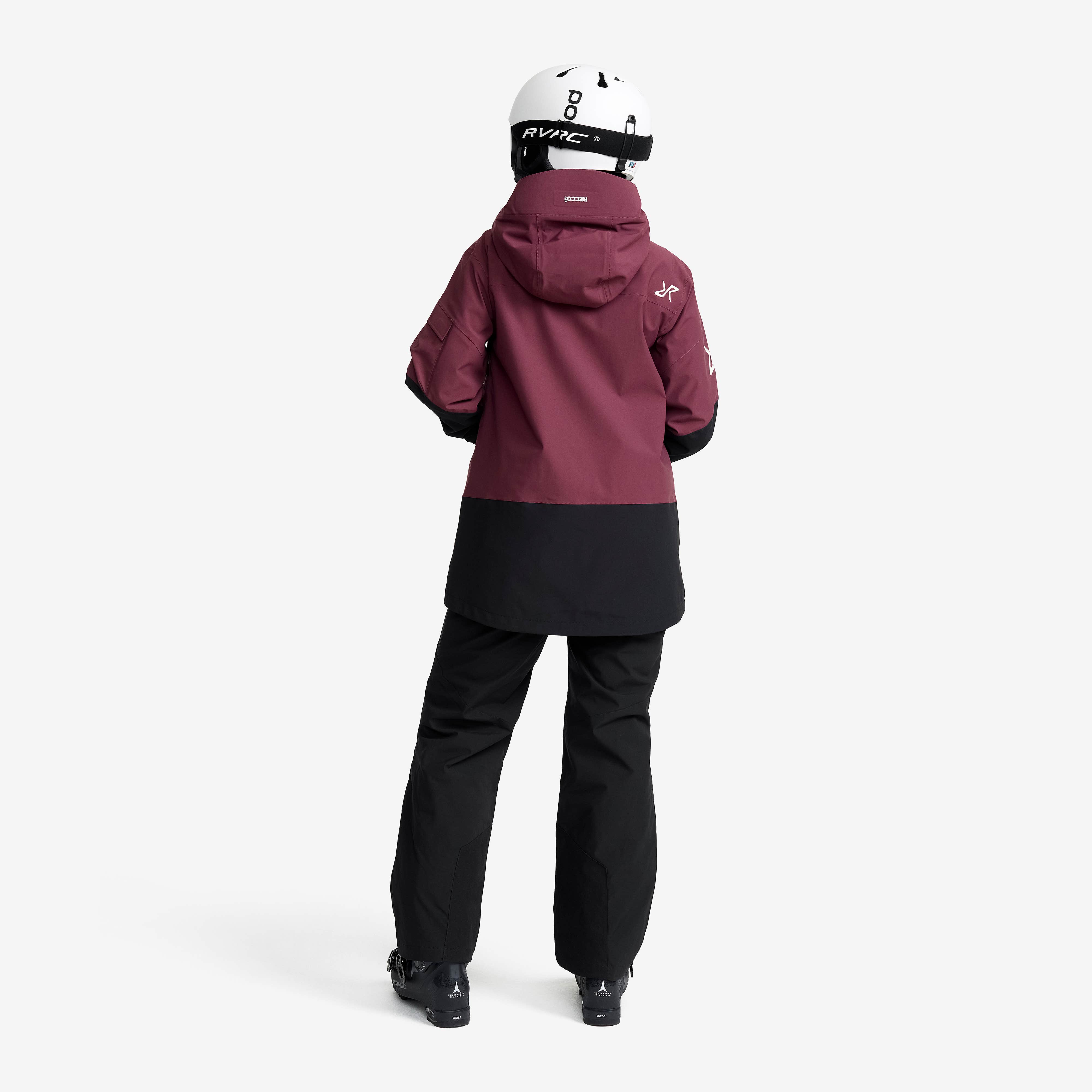 AccXel 2L Ski Jacket Women Mauve Wine/Black | RevolutionRace