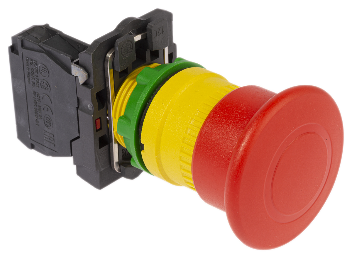 XB5AT842 | シュナイダーエレクトリック 非常停止用押釦スイッチ, 40mm