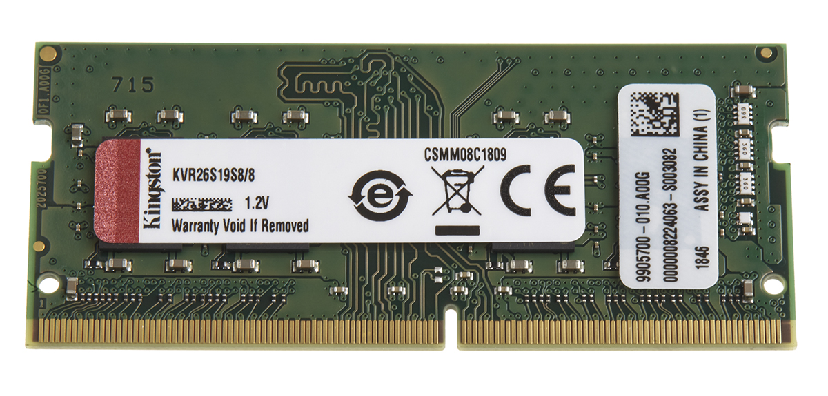 Kingston RAM (ランダムアクセスメモリ）, 8 GB, 2666MHz, DDR4