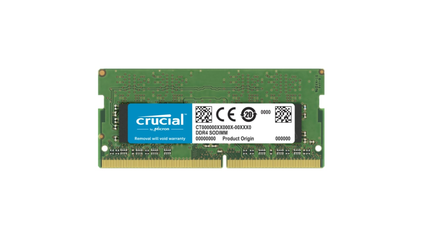 Crucial RAM, DDR4 ラップトップ, CT8G4SFRA266 2666 MHz SODIMM 1.2 V