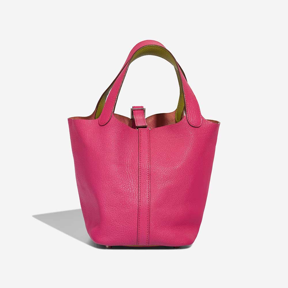 Hermès Picotin 18 Chèvre Vert Anis / Rose Tyrien | SACLÀB