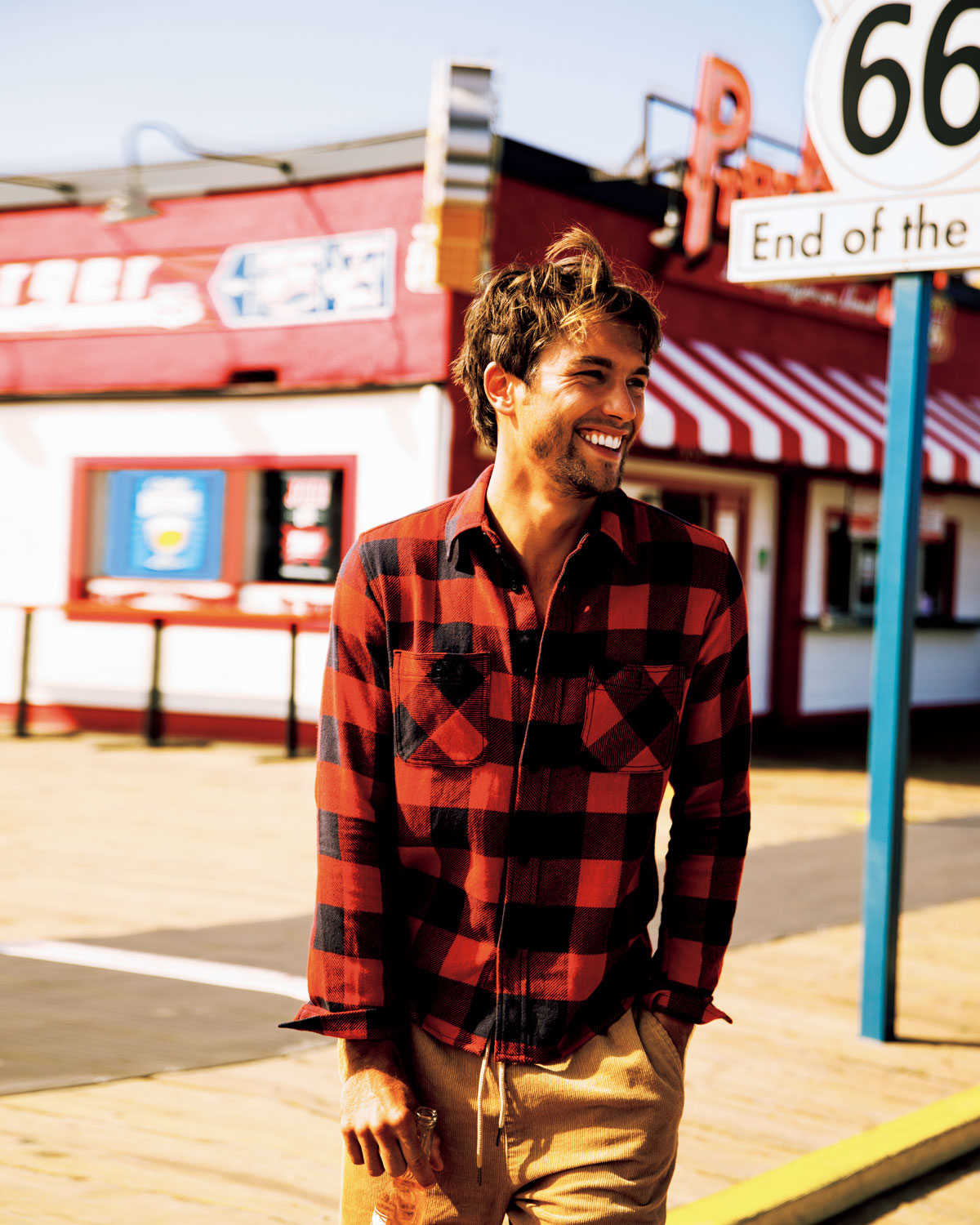 風合いもいい〈ファイブブラザー〉の1枚！“肉厚ネル”シャツで海でも