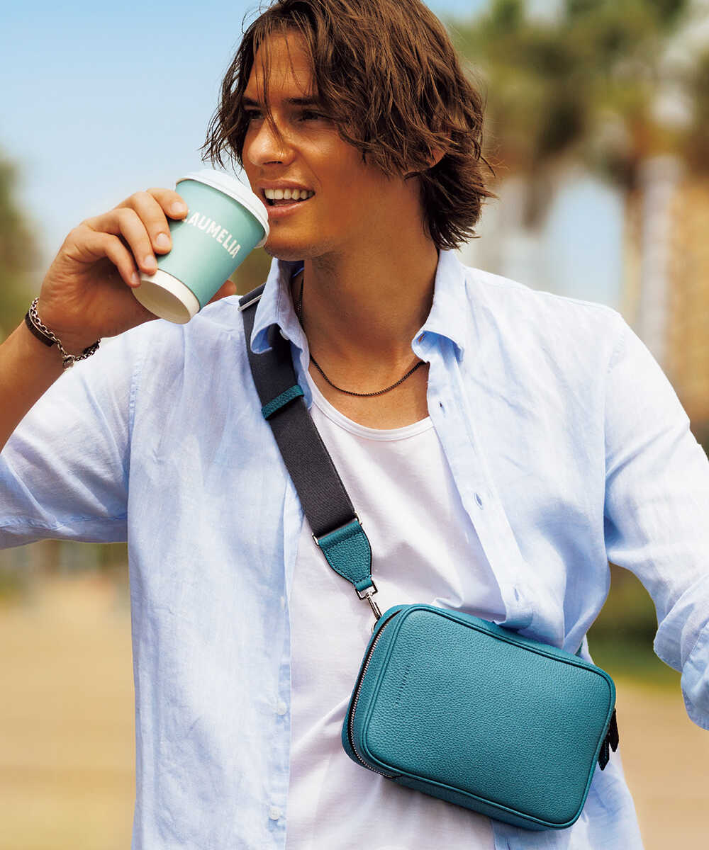 シュリンクレザー パオロ クロスボディバッグ | ボナベンチュラ